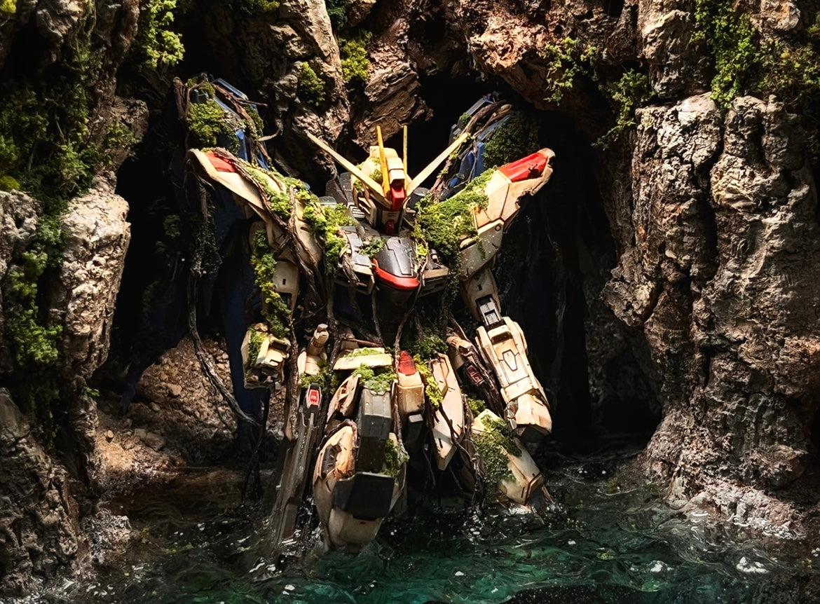 Bandai MB Gundam model Strike/Freedom/Barbatos MG Aquascape - MirageGundam