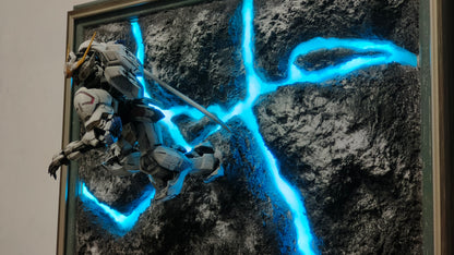 Bandai MG Barbatos Gundam Snow Scene Diorama – Wall-Mountable & Frame Display - MirageGundam