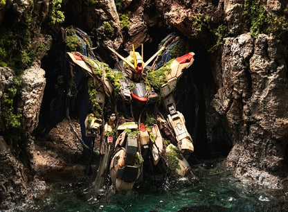 Bandai MB Gundam model Strike/Freedom/Barbatos MG Aquascape - MirageGundam
