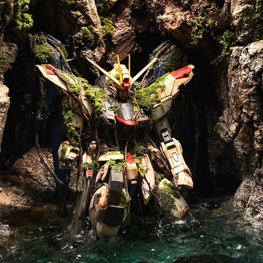 Bandai MB Gundam model Strike/Freedom/Barbatos MG Aquascape - MirageGundam